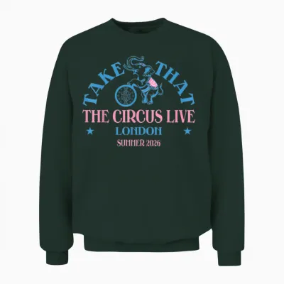 Take That the Circus Live London Unisex Sweatshirt - Forest
