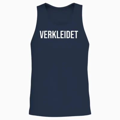 Fancy Dress Halloween Carnival Party Cologne Fancy Dress Costume T-Shirt, Black Unisex Tank Top - Navy