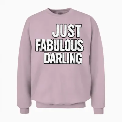 Just Fabulous Darling Style Vintage Glamour Unisex Sweatshirt - Light Pink