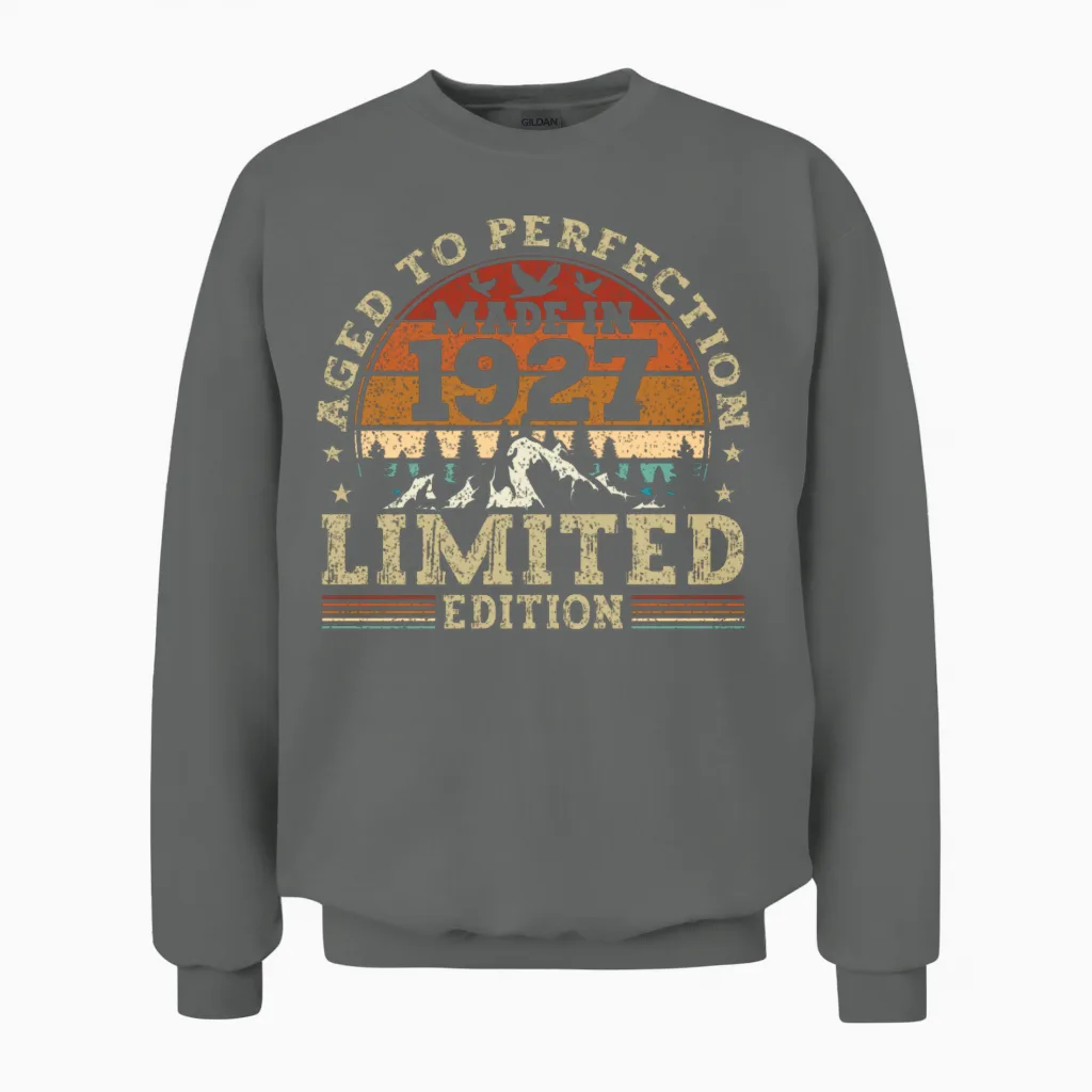 Jahrgang 1927 Retro Vintage Unisex Sweatshirt - Graphite Heather