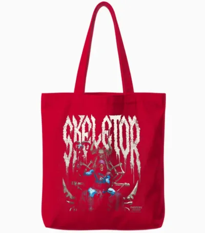 Masters of the Universe: Skeletor-Thron Aus Metall Tote Bags - Red
