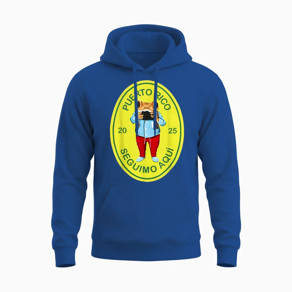 Graphic Funny Frog Retro Deb Tirar Unisex Adults Puerto Rico Frog Concho Retro 2025 T-Shirt Black Small Unisex Hoodie in Royal