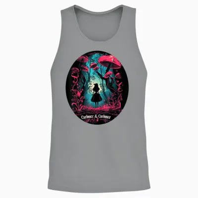 Alice in Wonderland T-Shirt, Black, S Unisex Tank Top - Sport Grey