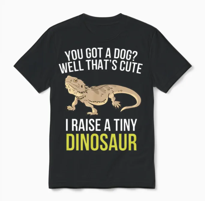 Bearded Dragon Bearded Dragon Lover Unisex T-Shirt in Black