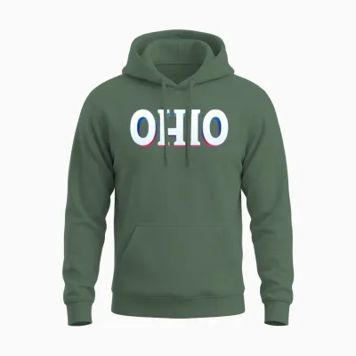 Retro - Ohio City Unisex Hoodie - Military Green