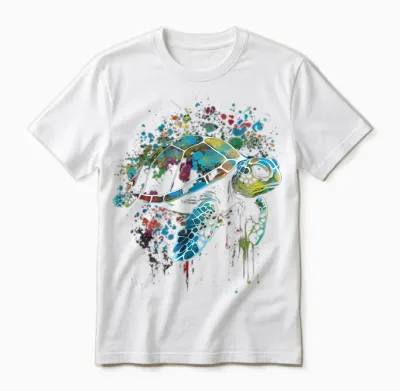 Turtle Tank Safari Animal Favourite Animal Turtle T-Shirt, Black Unisex T-Shirt - White