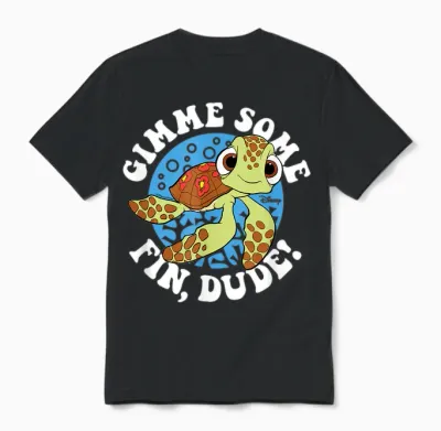 Finding Nemo - Gimme Some Fin, Dude! Unisex T-Shirt - Black