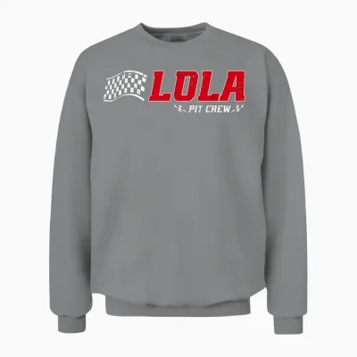 Lola Pit Crew Race Car Anniversaire Famille Assorti Unisex Sweatshirt - Sport Grey