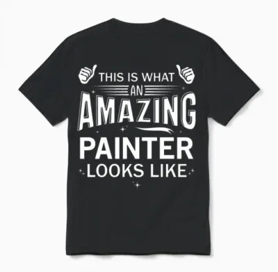 Amazing Painter Unisex T-Shirt - Black