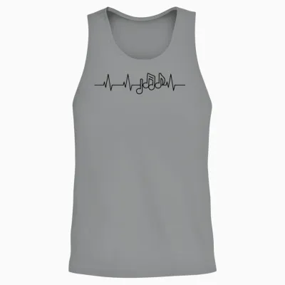 Le Cœur Du Musicien - J'aime La Musique Unisex Tank Top - Sport Grey