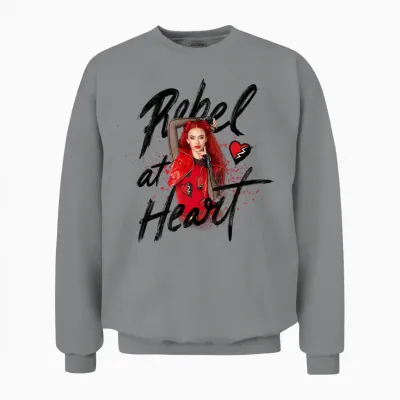 Disney Descendants 4: the Rise of Red Rebel at Heart Unisex Sweatshirt - Sport Grey