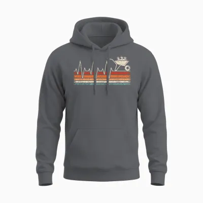 Lustiges Garten Herzschlag Gärtner Gartenarbeit Damen Herren Unisex Hoodie - Charcoal