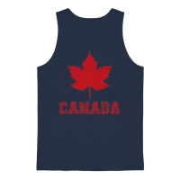 Canada Unisex Tank Top - Navy – 1