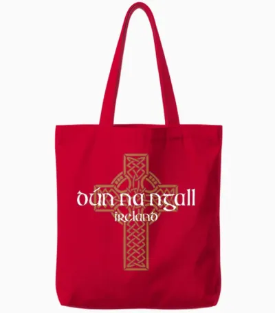 Dún Na Ngall Donegal Keltisches Kreuz Irland Eire Souvenir Tote Bags - Red