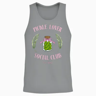 Aesthetic Pot for Pickle Lovers Unisex Tank Top - Sport Grey