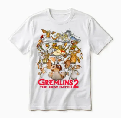 Gremlins 2 Goon Crew T-Shirt, Black Unisex T-Shirt - White