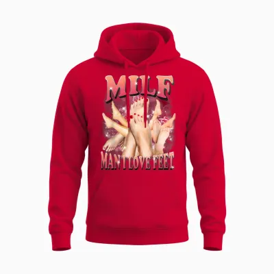 Homme Milf Drôle Que J'aime Les Pieds Unisex Hoodie - Red