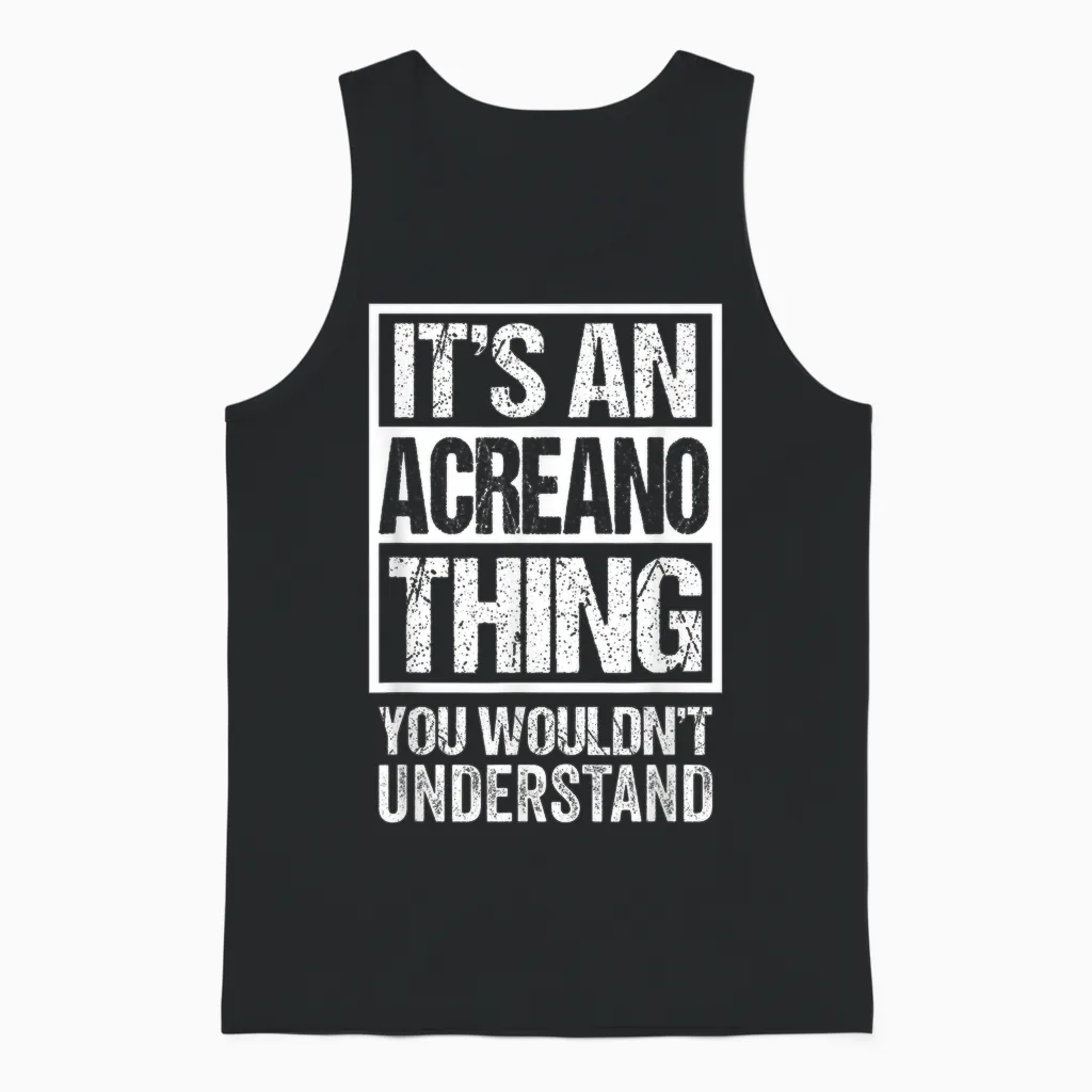 It's an Acreano Thing You Wouldn't Understand Brazil Brasil Unisex Tank Top in Black