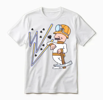 Coal Miner Unisex T-Shirt - White