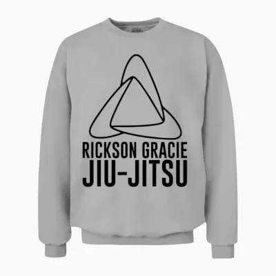 Rickson Gracie Jiu-Jitsu Unisex Sweatshirt - Ash