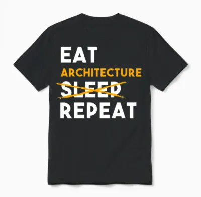 Architecture Student Funny Unisex T-Shirt - Black