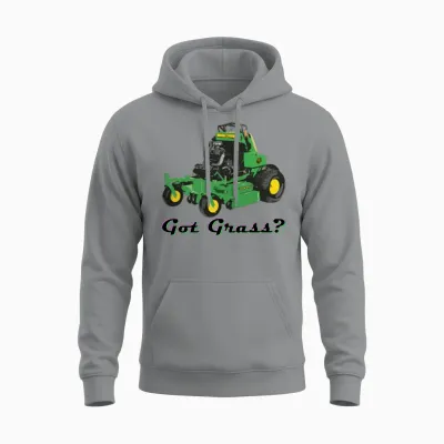 Got Grass? Ready to Mow Unisex Hoodie - Sport Grey