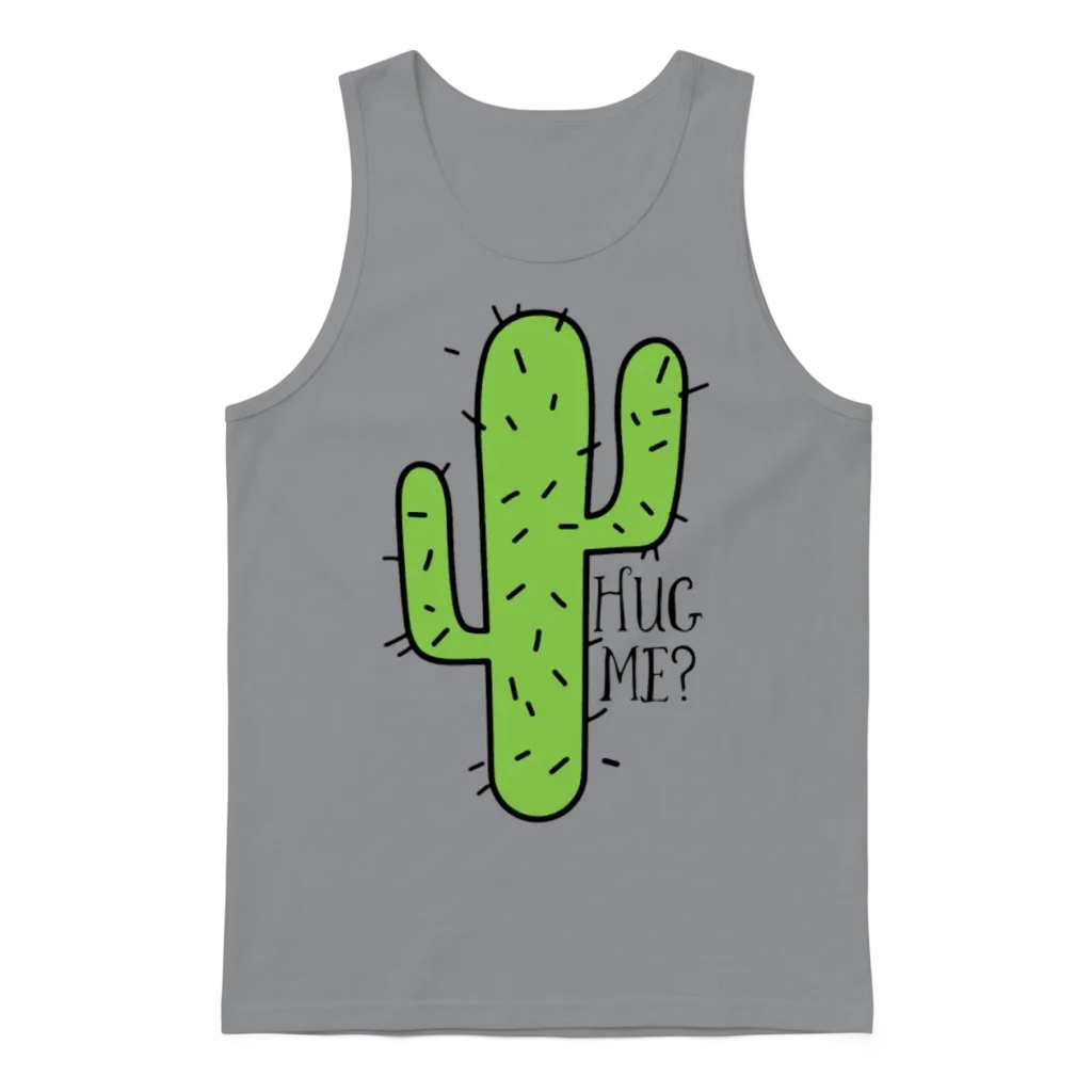 Funny Cactus Quote โ Memes & Humor Unisex Tank Top - Sport Grey