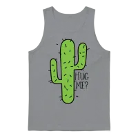 Funny Cactus Quote — Memes & Humor Unisex Tank Top - Sport Grey – 1