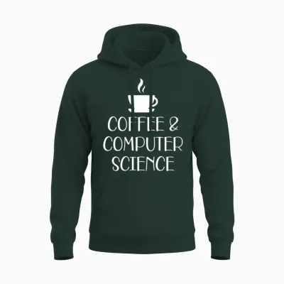 Coffee and Computer Science Unisex Hoodie - Forest
