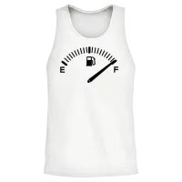 Fuel Gauge Fueled Car — Cars & Muscle Unisex Tank Top - White – 2