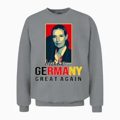 Make Germany Great Again Alice Weidel 2025 Bundeskanzlerin Unisex Sweatshirt - Sport Grey