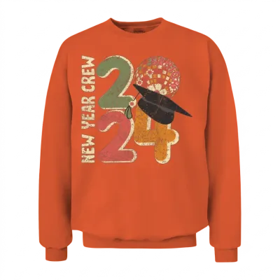 Retro 2024 Sublimation Unisex Sweatshirt - Orange