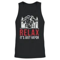 It's Just Vapor Vape Smoker E Cigarette Vaping Unisex Tank Top - Black – 2