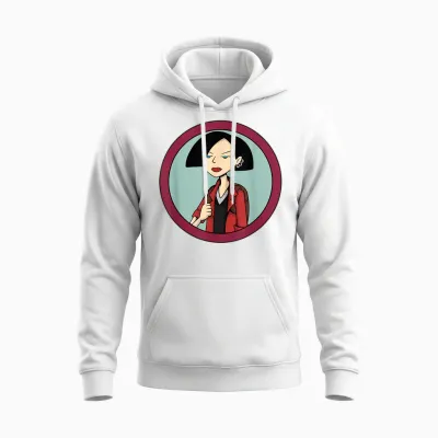 Mademark X Daria - Jane Lane “oh Bummer!” Daria Unisex Hoodie - White