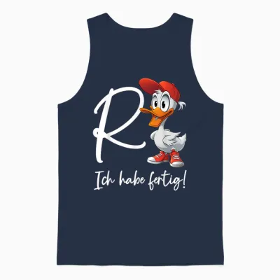 Groovige Rente Ente Rentner R Ente Lustig Ruhestand Pension Unisex Tank Top - Navy