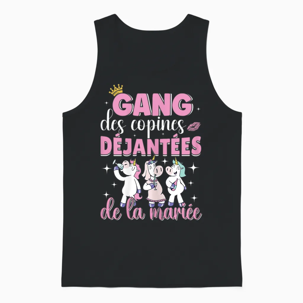Gang of the Bride Girlfriends - Accessory Evjf T-Shirt, Black, S Unisex Tank Top in Black