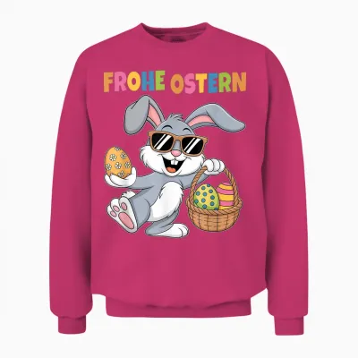 Ostergeschenke Ostern Outfit Junge Mädchen Kinder Osterhase Unisex Sweatshirt - Heliconia