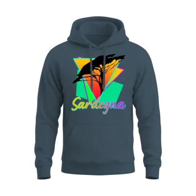 Sardinia Sardegna Retro Sardinia Unisex Hoodie - Dark Heather