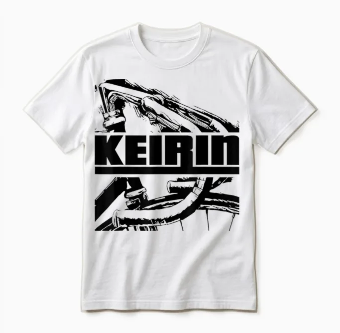 Bahnrad Rennrad Fahrrad Rennen Und Japanisches Keirin Unisex T-Shirt in White