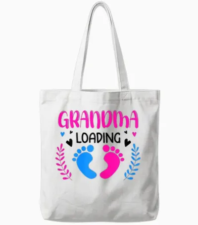 Damen Werdende Oma, Endlich Werde Ich Eine Oma Tote Bags - White