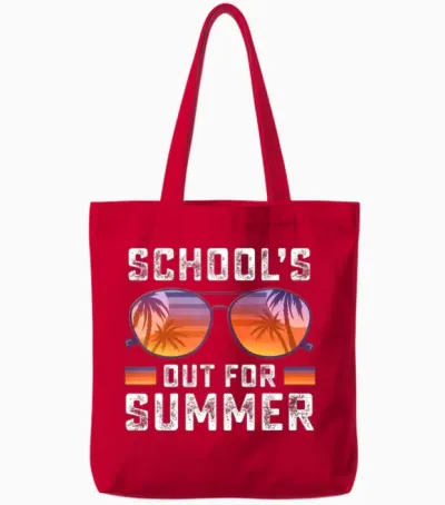Peace Out Kindergarten Happy Last Day of School Ti Tote Bags - Red