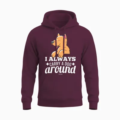 Dog Puppy Dogs Dog Lovers Children Unisex Hoodie - Maroon
