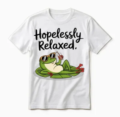 Funny Frog Unisex T-Shirt - White