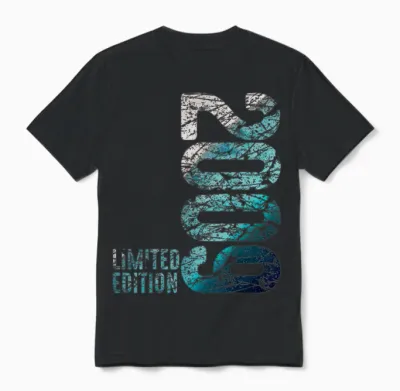 15th Birthday Boy Girl 15 Years 2009 Funny Gift T-Shirt, Black Unisex T-Shirt - Black