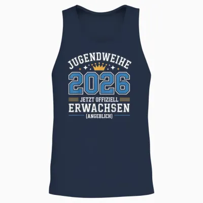 Youth Consecration 2026 Guest Book Gifts Boy Girl Unisex Tank Top - Navy