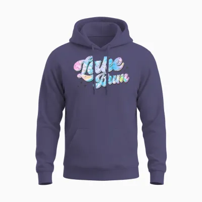 Tie Dye Lake Bum Unisex Hoodie - Heather Sport Dark Navy