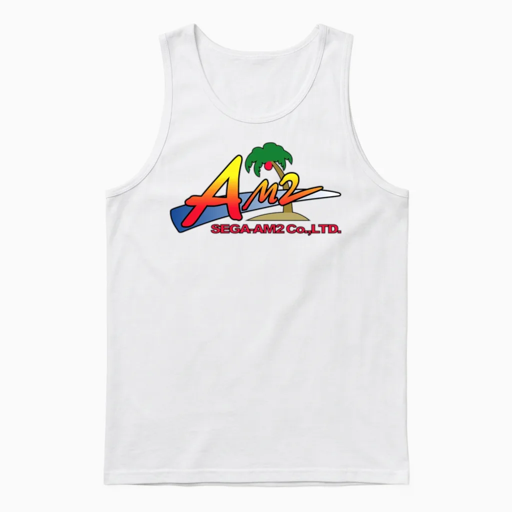 Vintage Am2 Retro Console Gaming Gift Unisex Tank Top in White