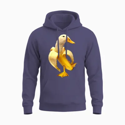 Bananen-Ente Unisex Hoodie - Heather Sport Dark Navy