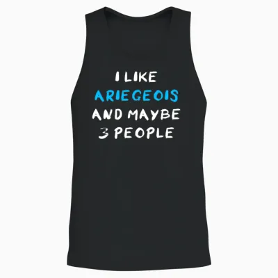 Ariegeois Funny Unisex Tank Top - Black