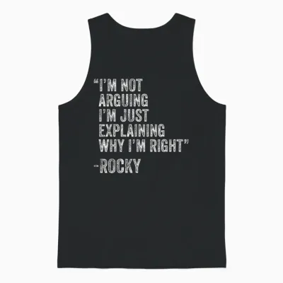 Rocky Zitat Lustiger Geburtstag Custom Name Idee Ingenieur Unisex Tank Top - Black